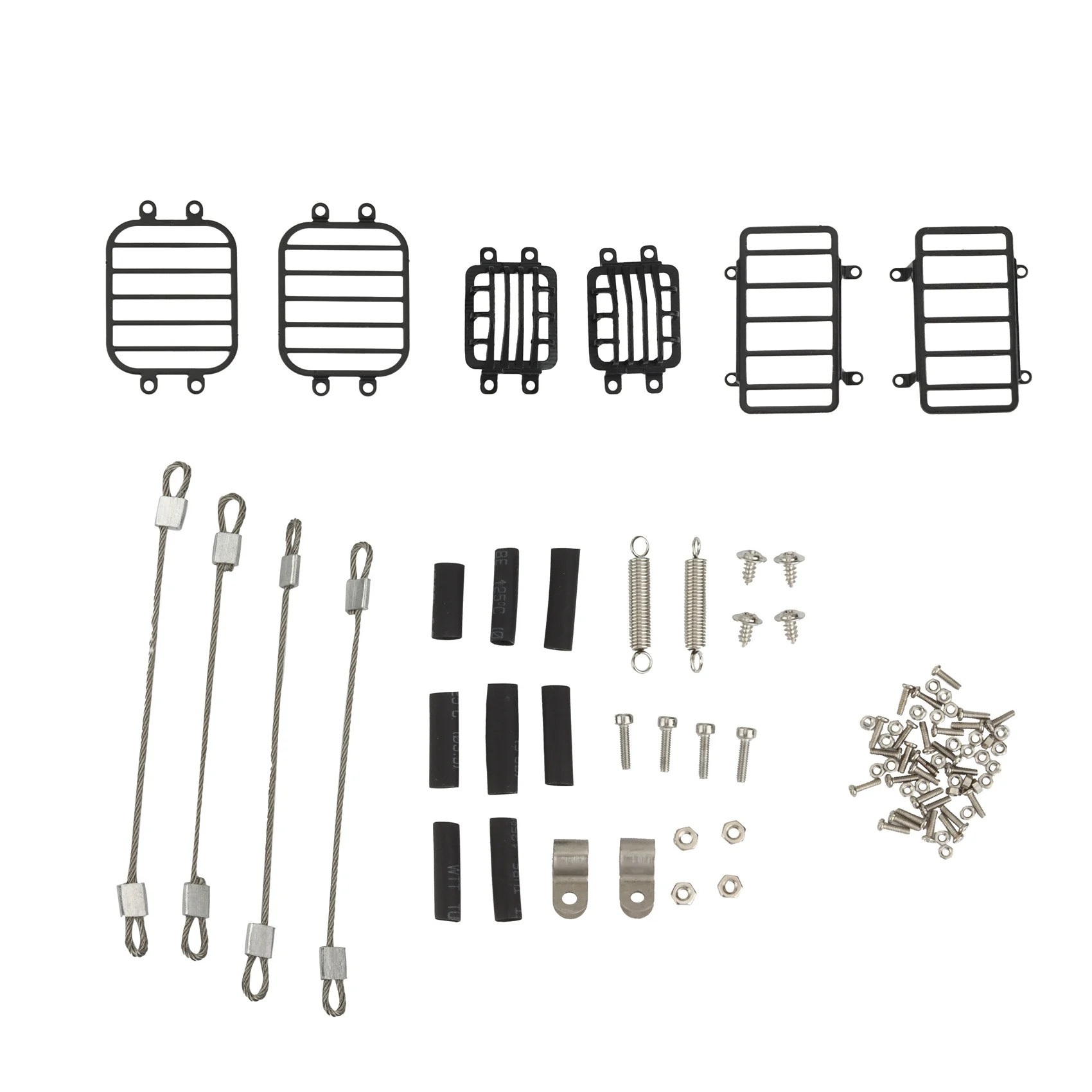 

Металлический чехол для переднего и заднего фонаря, защитный корпус, стальной трос для Traxxas TRX4 G500 TRX6 G63 1/10, детали для обновленного радиоупра...