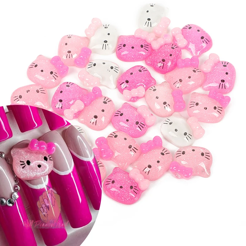 

Kawaii 3D украшения для дизайна ногтей модные подвески Кот Симпатичные ногти Типсы Стразы салонные инструменты для маникюра