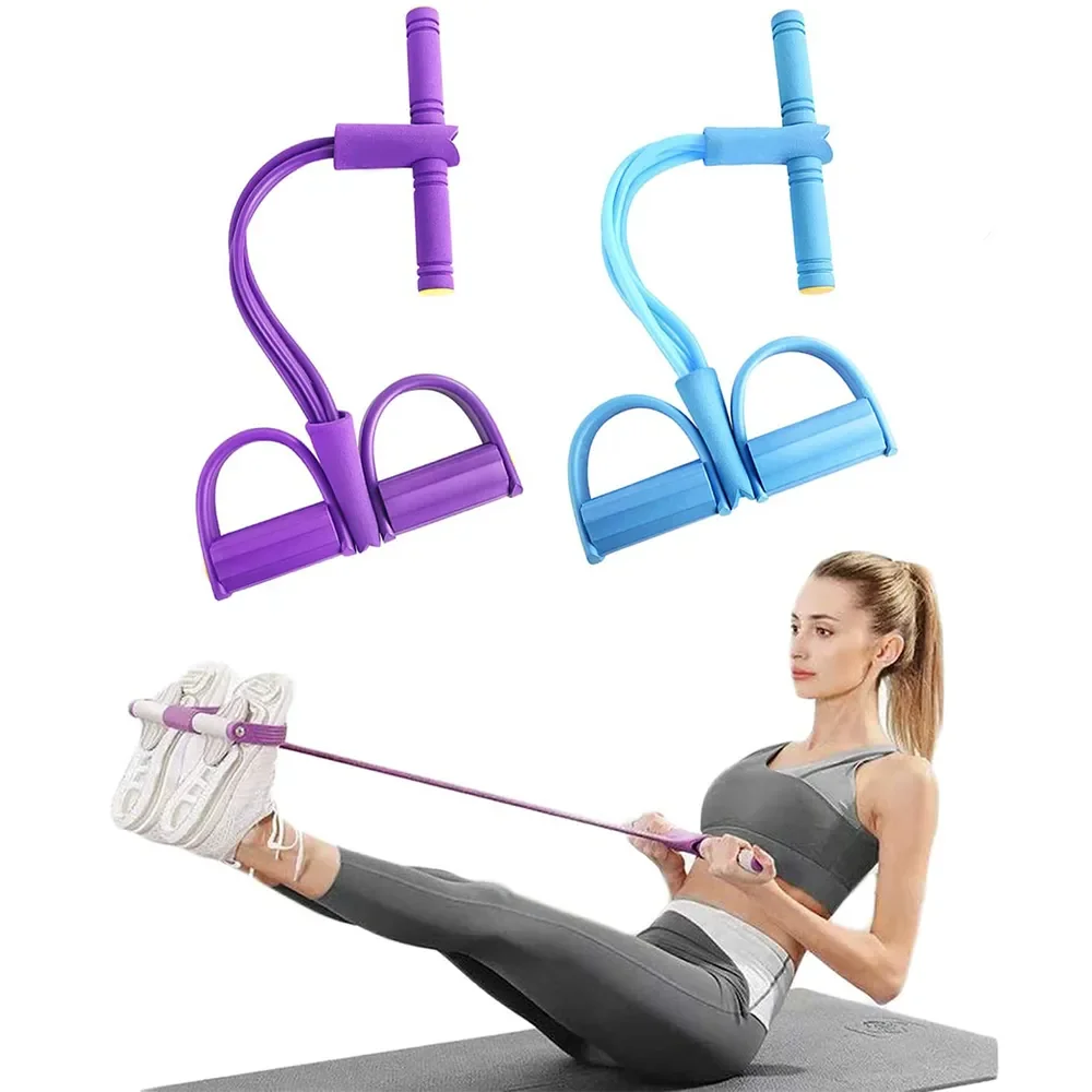 

Fitness Workout Resistance Power Exerciser Ropes Gym Yoga Pedals Home Elastic Multi-function Pull Bands With Belly Training