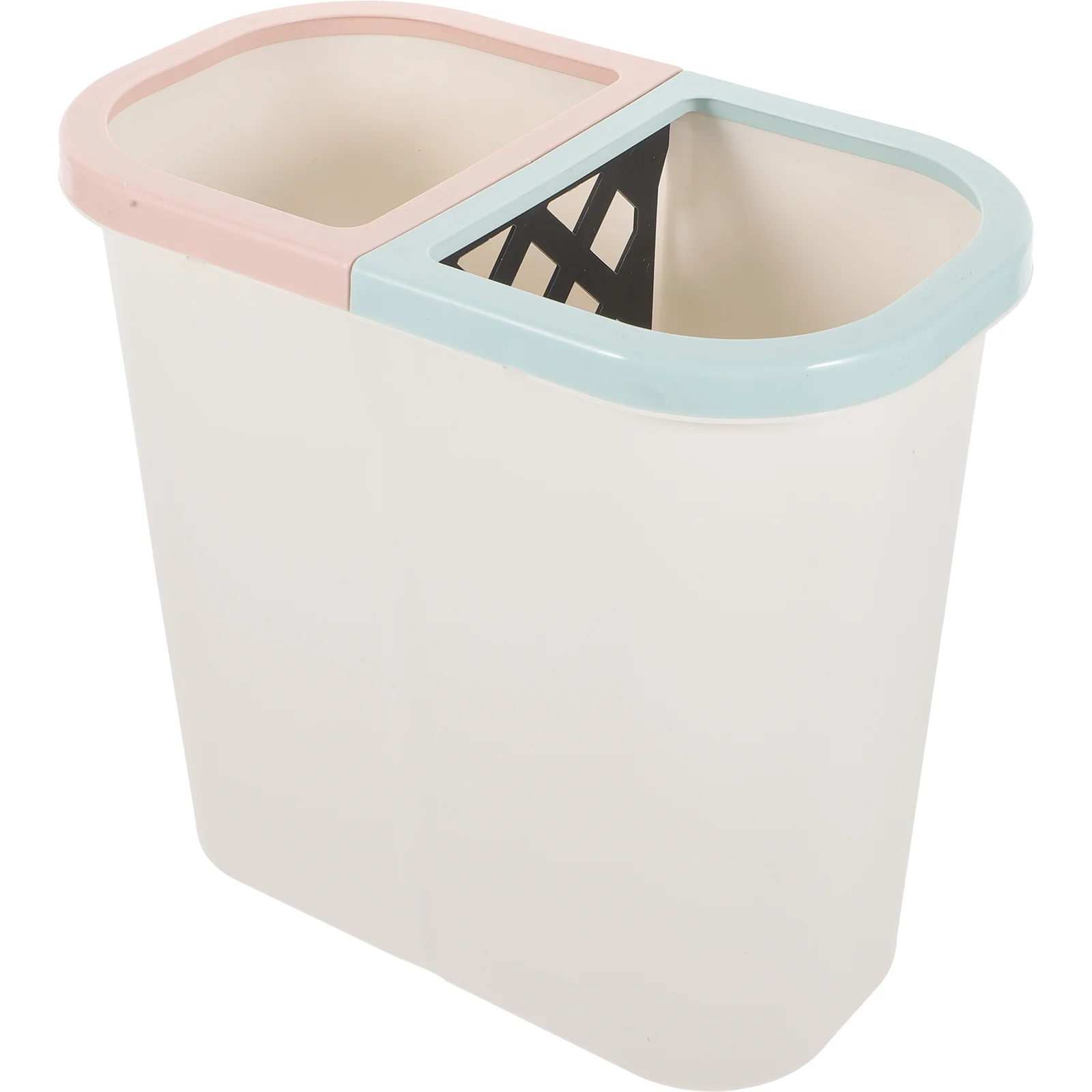 

Dual Compartment Waste Bin Dry and Wet Classified Trash Can Dual Compartment Trash Container