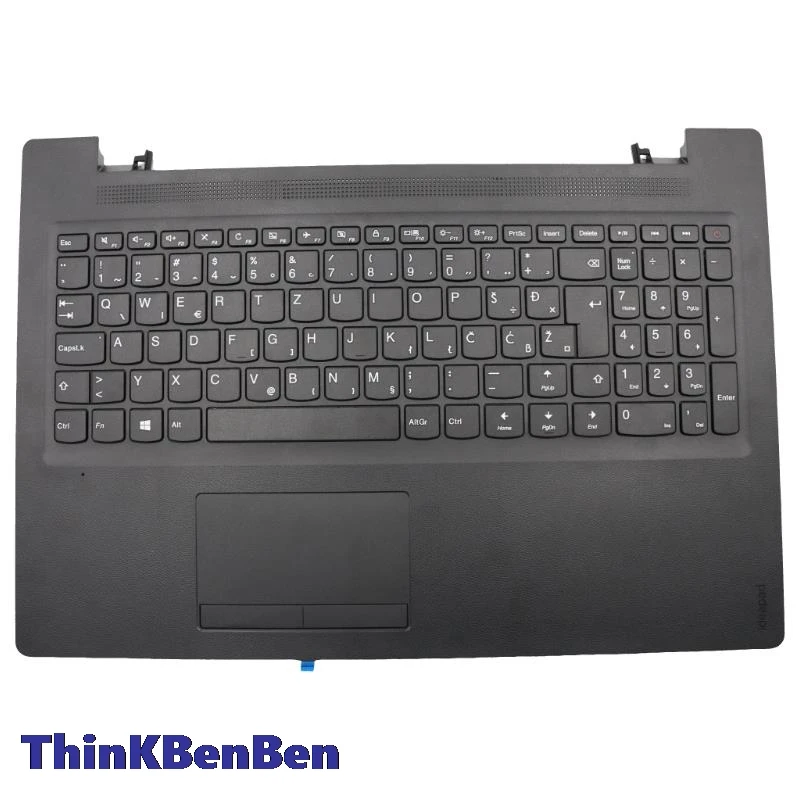 SI Словенский черный верхний чехол для клавиатуры упор рук Lenovo Ideapad 110 15 ACL 15AST 5CB0L46268