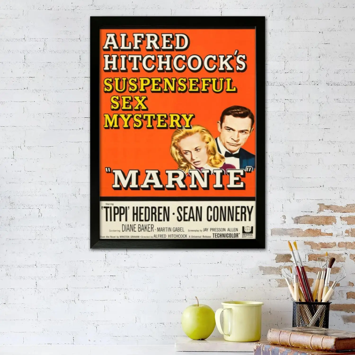 Художественный постер Ти́ппи Хедрен печать на холсте