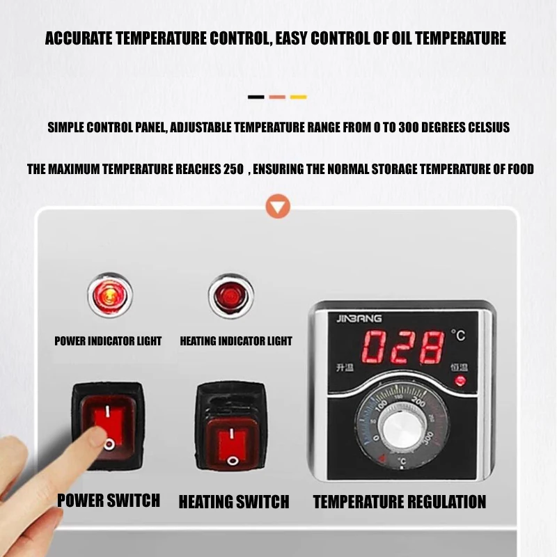 Коммерческая фритюрница с отделением масла и воды большая емкость картофель фри