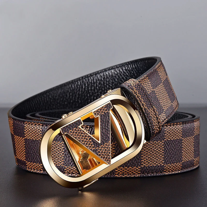 

2022 New Casual Strap for Men Quality Genuine Leather Male Belts Excellent Alloy Automatic Buckle Waistband Men