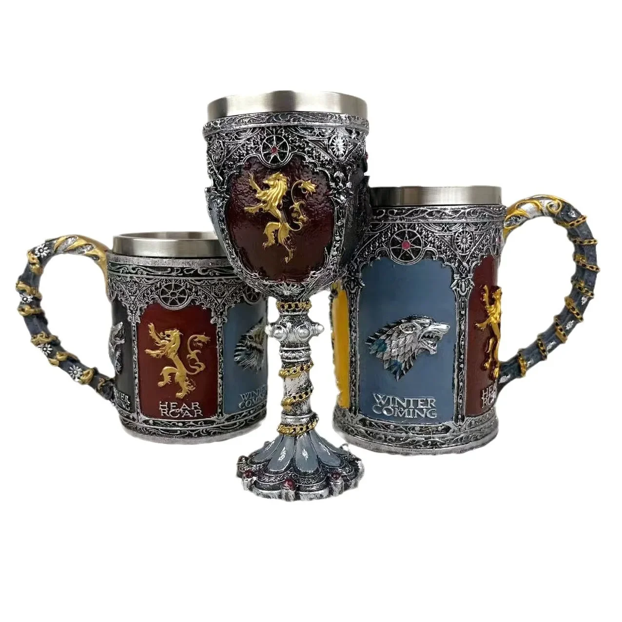 Товары для фильмов и телевидения с льдом огненной песняю чашка на высокой ножке