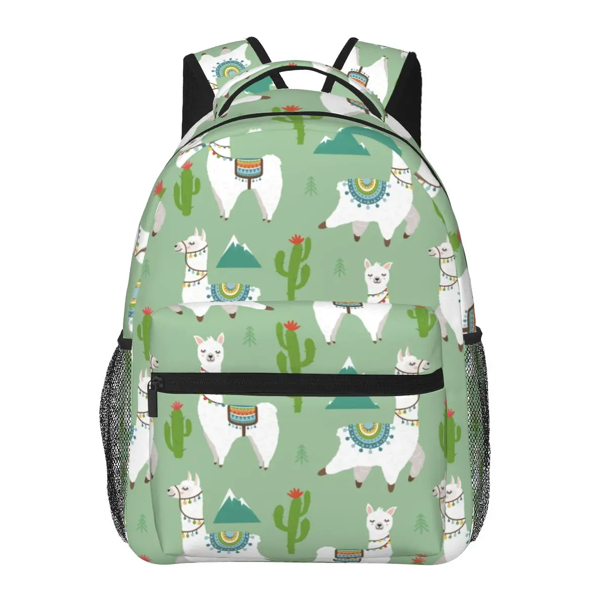 

Men Woman Backpack Tribe Llama Cartoon Alpaca Cactus Pattern Schoolbag for Female Male 2023 Fashion Bag Student Bookpack