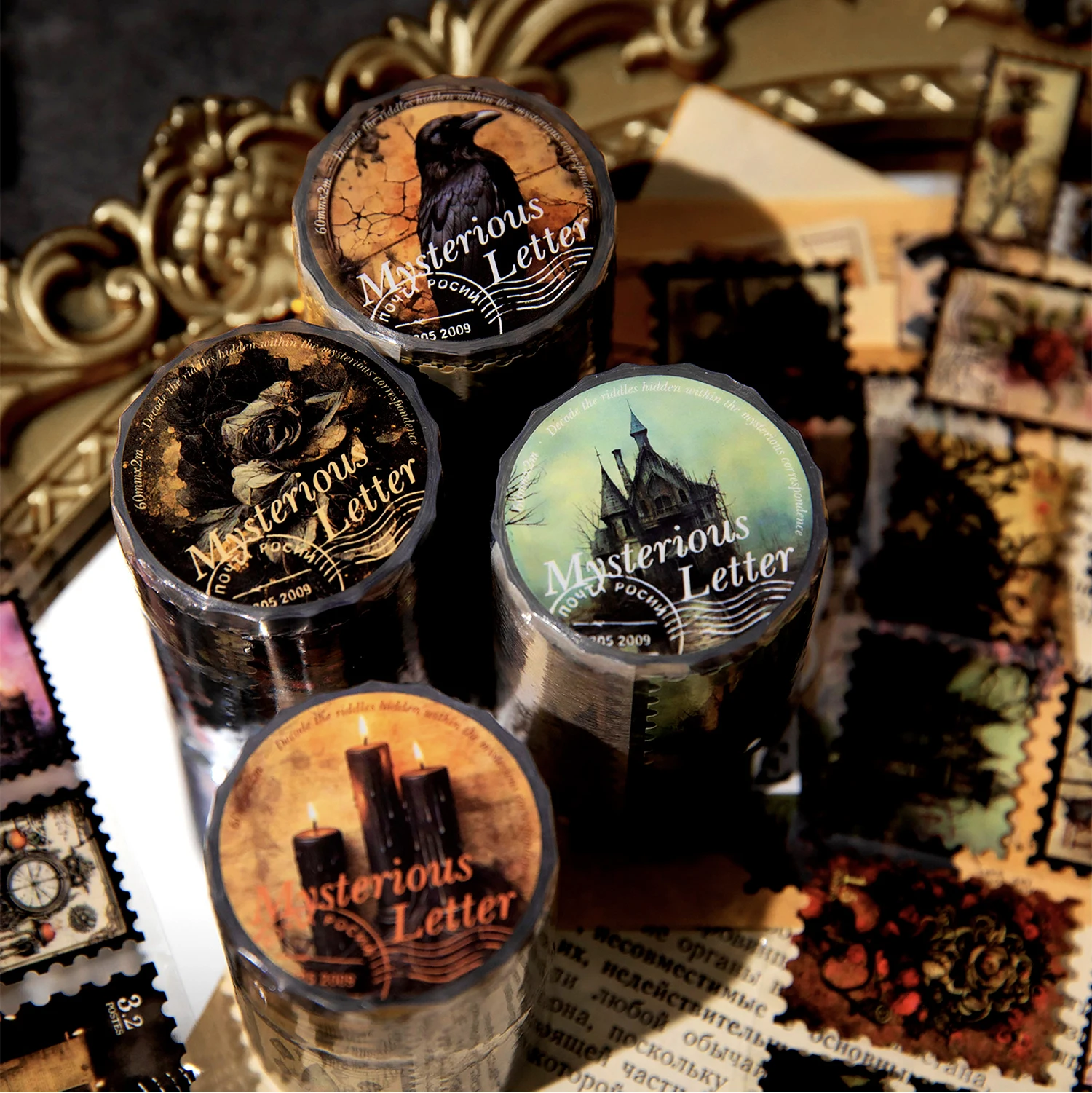 

Ретро декоративная бумажная лента 8 шт