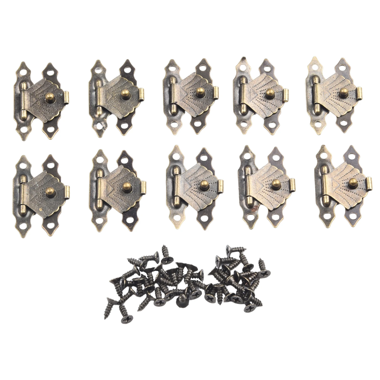 Защелка без засовов 10 шт. 30*18 мм античная бронзовая застежка замок для деревянных