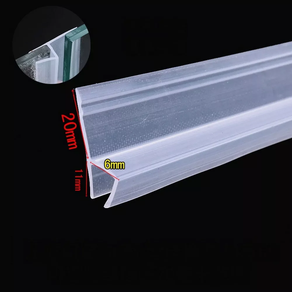

Silicone Sealing Strip H-shaped Window Windproof Bathroom Shower Room Waterproof Frameless Glass Door Window Sealing Strip