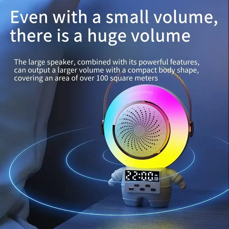 Астронавты Bluetooth-динамик Беспроводное караоке с красочным микрофоном подсветкой