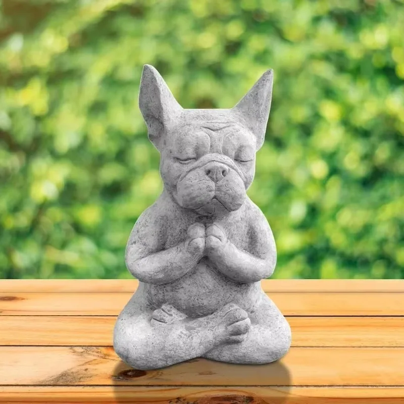 Открытый Jardin Garten Yoga Pose Медитация Собака Статуя из смолы Украшения
