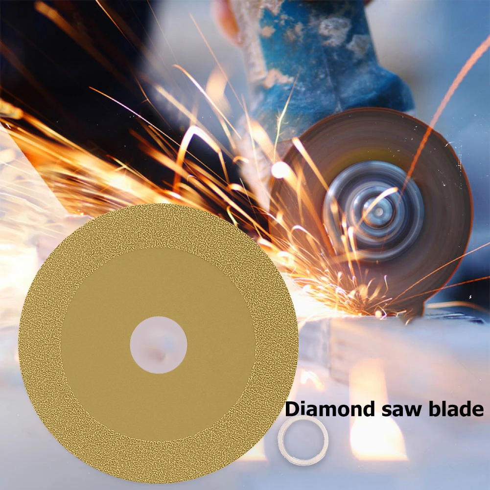 

Glass Cutting Disc 4inch Diameter Saw Blade Grinding Piece 22mm Aperture Cutting Disc Saw Blade for Crystal Bottles Ceramic Tile