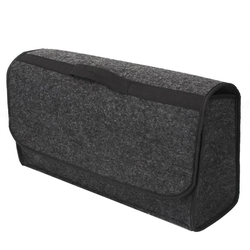 

Trunk Cargo Organizer Foldable Storage Collapse Bag Car Soft Felt Storage Box Trunk Bag Vehicle Tool Box Multi-Use Tools Organiz