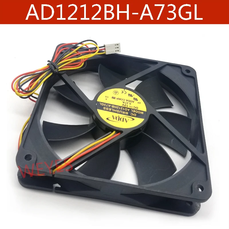 Квадратный охлаждающий вентилятор для ADDA, 120*120*25 мм, 12 В постоянного тока, а, 3 контакта, новый бренд