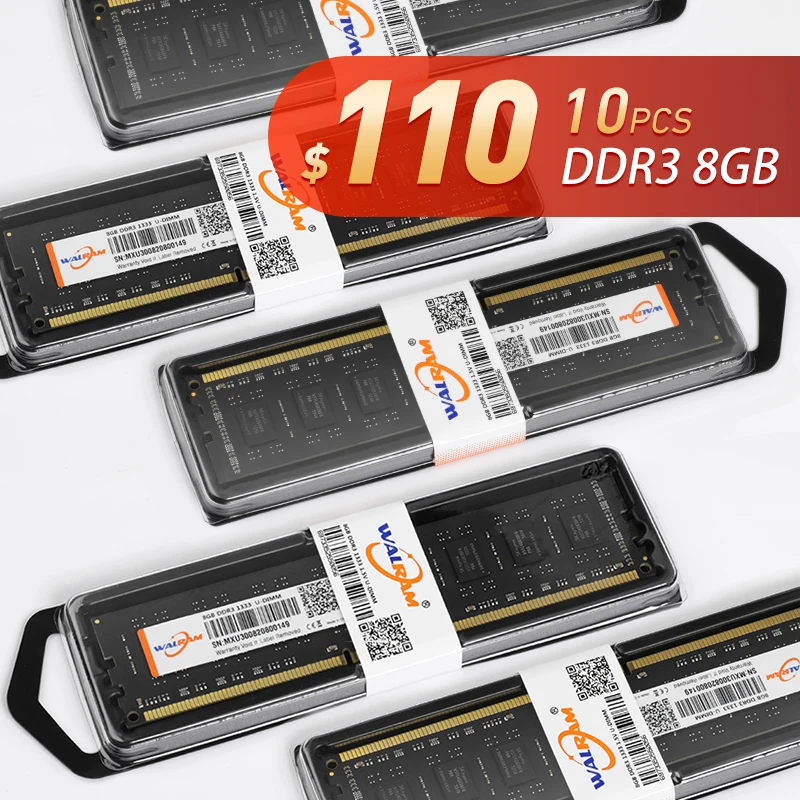 

WAL ОЗУ 10 шт. DDR3 DDR4 ОЗУ память для настольного компьютера 4 ГБ 8 ГБ 16 ГБ 32 ГБ 1333 1600 2133 2400 2666 МГц Память ОЗУ для настольного компьютера для AMD intel