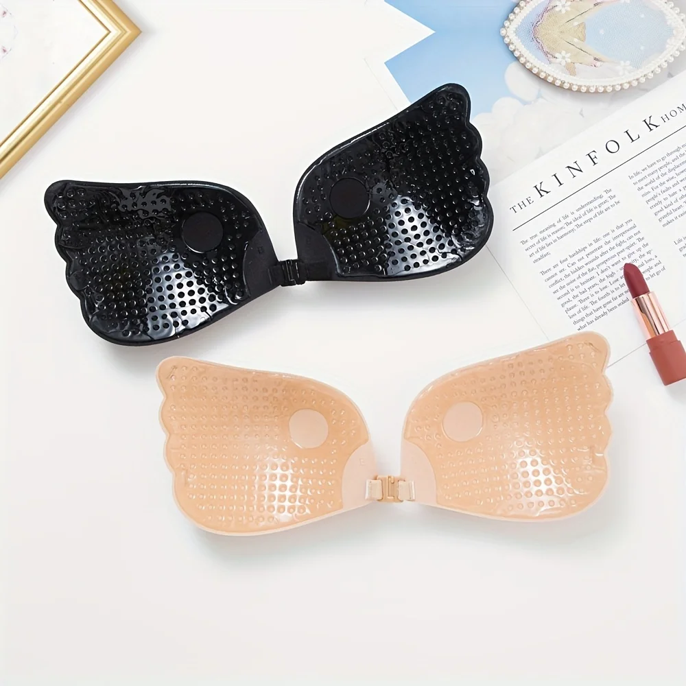 Силиконовые однотонные многоразовые вставки для бюстгальтеров женщин с