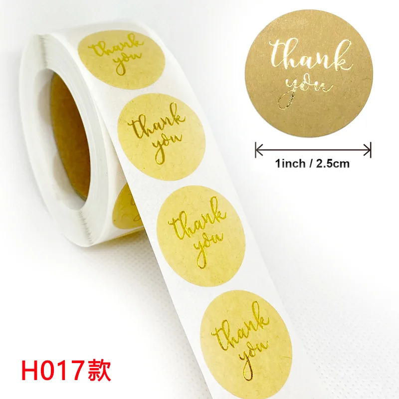 

UU Gift 100/300/500Pieces of Thank You Stickers for Kids Reward Cute Handmade Party Stationery Heart Love Scrapbooking Stickers