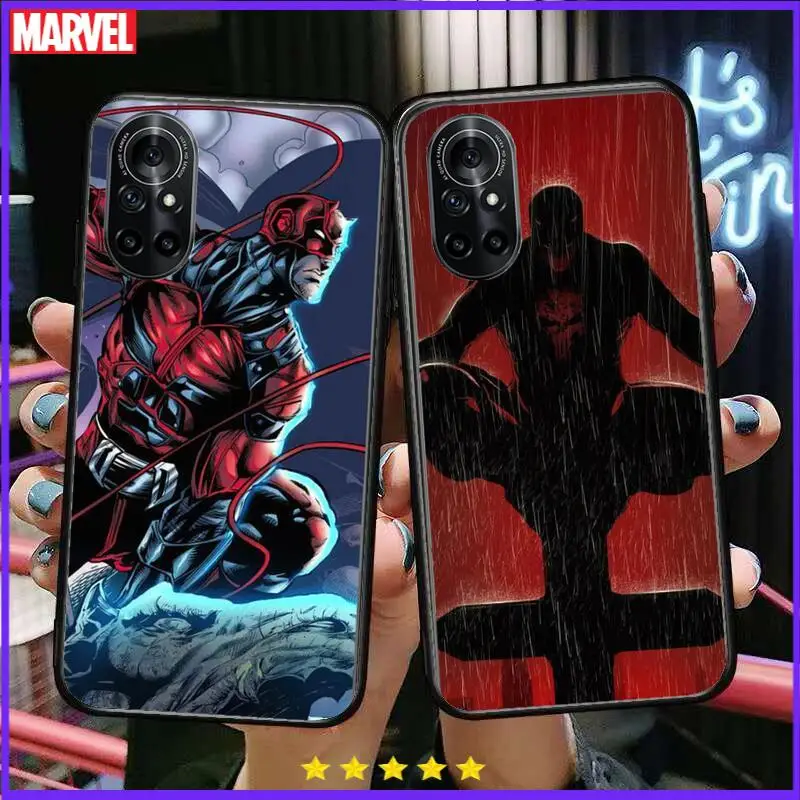 Прозрачный чехол для телефона Daredevil Marvel Huawei Honor 20 10 9 8A 7 5T X Pro Lite цвет черный футляр