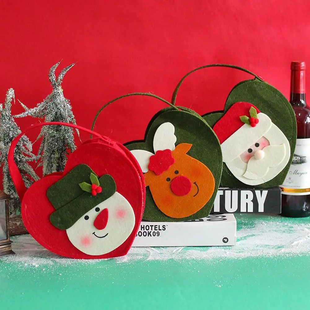 

2023 Christmas Candy Bags Gift Packing Bag Favour Gift Storage Sacks Navidad Christmas Children Birthday Party Gift HandBags