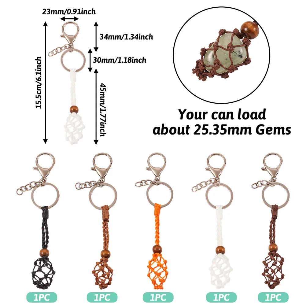 5 шт. корейский вощеный полиэстер регулируемый шнур плетеный чехол для макраме