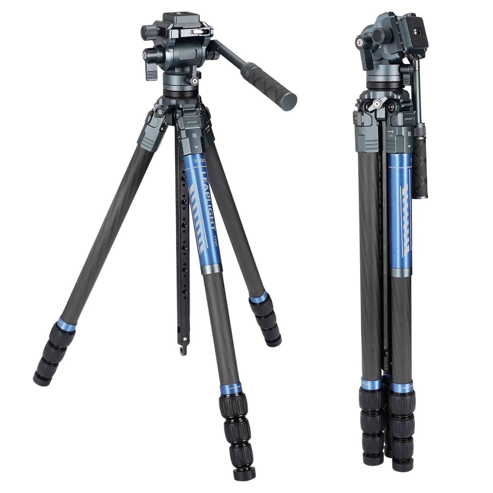 Профессиональный штатив для камеры из углеродного волокна с расширяемой