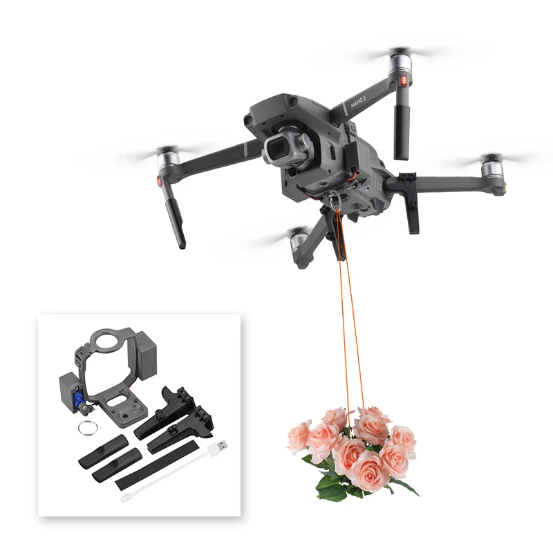 

1Set Professional Wedding Proposal Delivery Device Dispenser Thrower Drone Air Dropping Transport Gift For DJI Mavic 2 Pro/Zoom