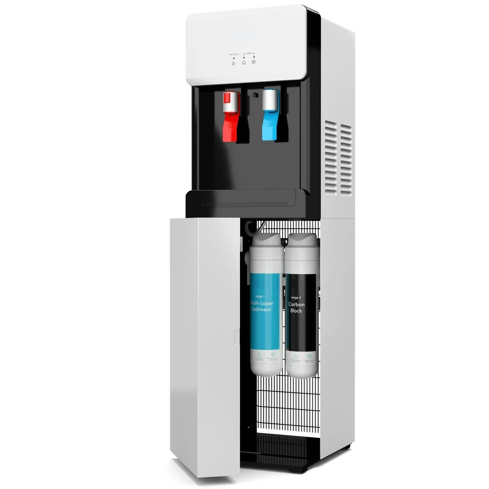 

Clean Touchless Bottle-Less Hot/Cold Water Cooler, White