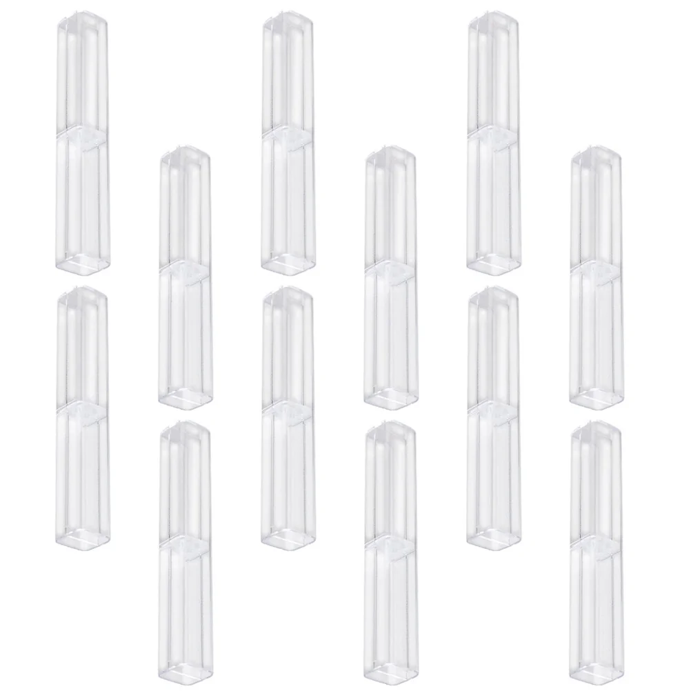 

12Pcs Rectangular Pen Storage Case Single Pen Case Wear-resistant Pen Box for Students