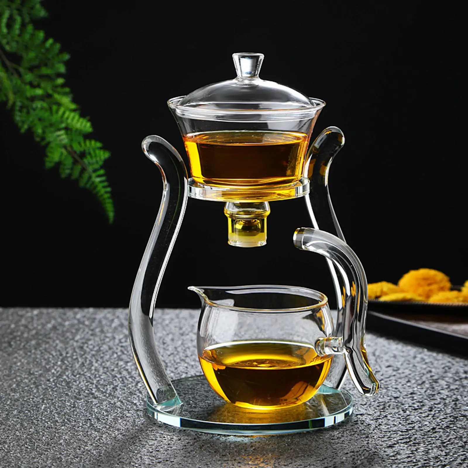 

Прозрачный стеклянный чайный сервиз Кунг-фу, чайный сервиз Кунг-фу для столовой, подарки на новоселье