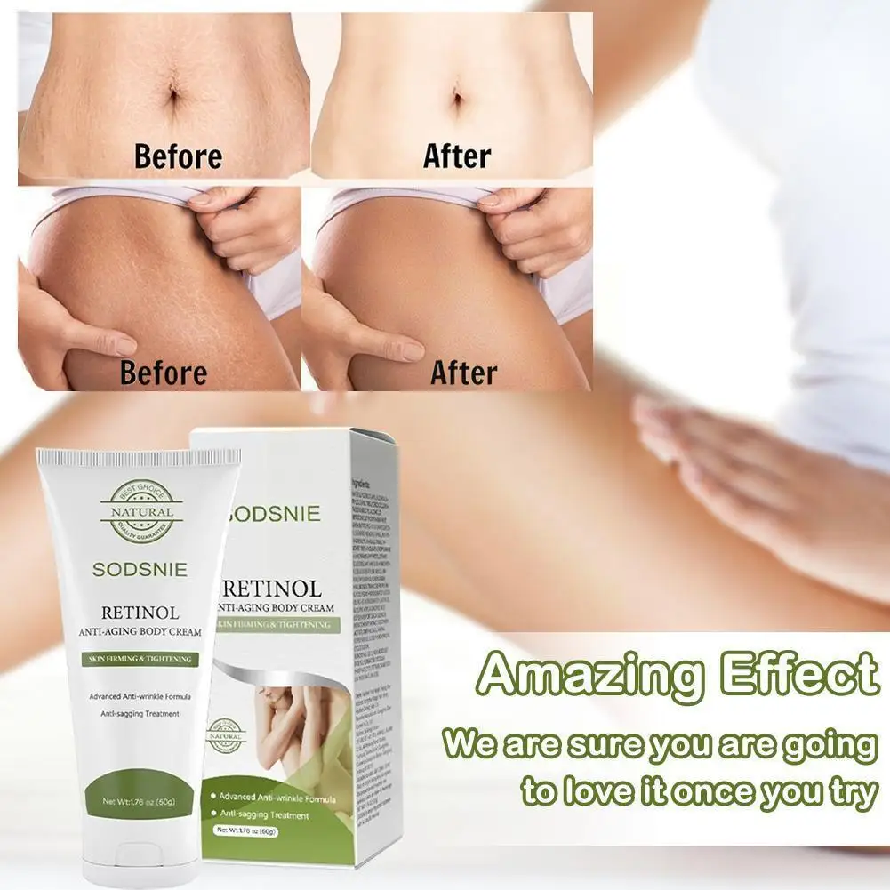 

Retinol Body Cream Moisturizing Anti-Aging Improve Sagging Even Pigmentation Care Skin Deep Reduce Nourishment Body Tone Sk Q8I5