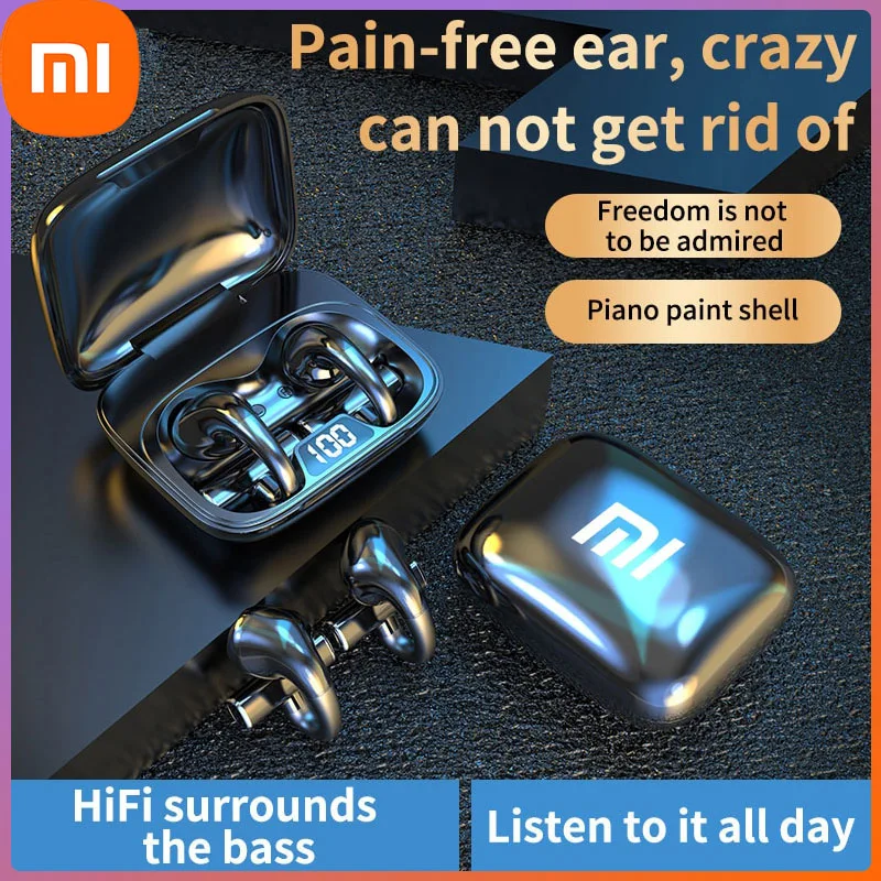 

Xiaomi Wireless Earphones Bluetooth Bone Conduction Headphones Sport Ear-Clip TWS Stereo Running Music Headsets With Mic Earbud