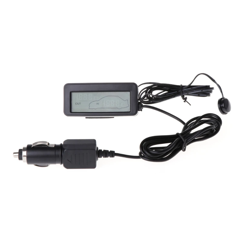 

Temperature Meter with Blue Backlight Thermometer Inside Outside Temp