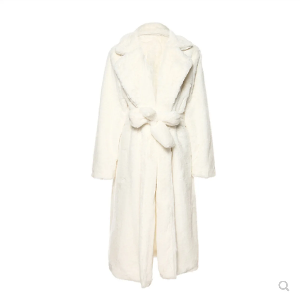 Women's Leather Fur Coat Furry Slimming Long Coat Faux Fur Coat