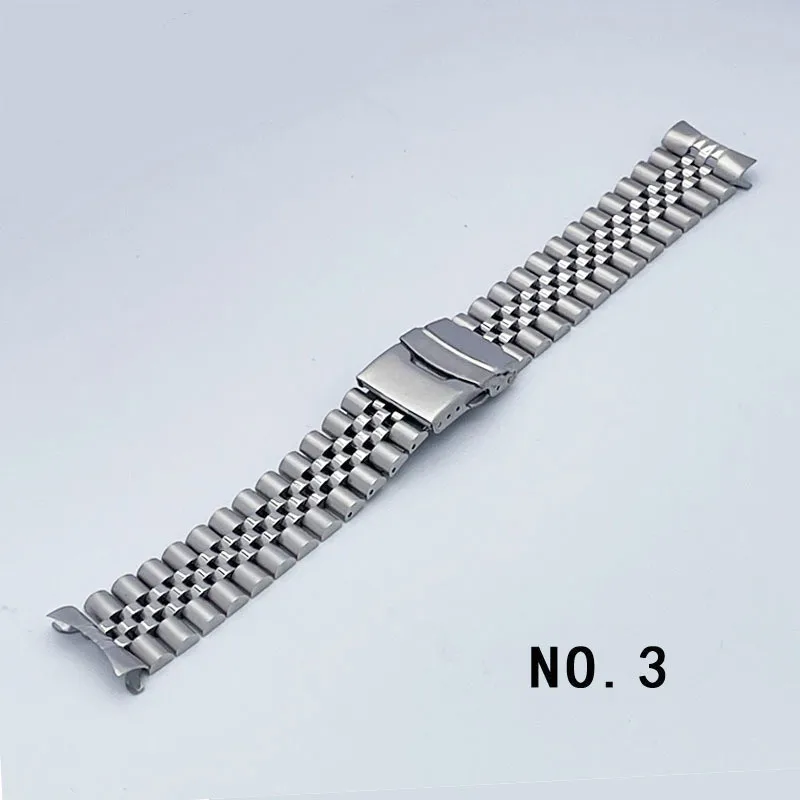 316L Solid Stainless Steel 19mm 20mm 22mm Universal Curved End Presidential Watch Band Strap Fit for SKX175 173 007 Watch