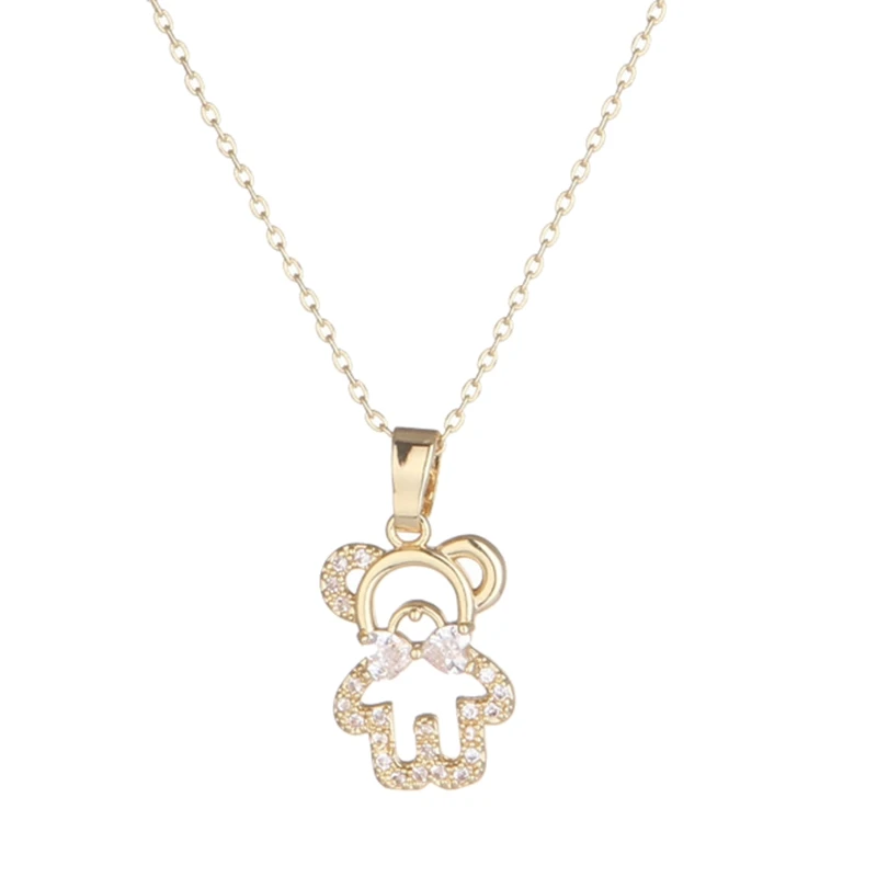 

Ожерелье Teddy Bear для девочек, классическое ожерелье, ювелирные изделия