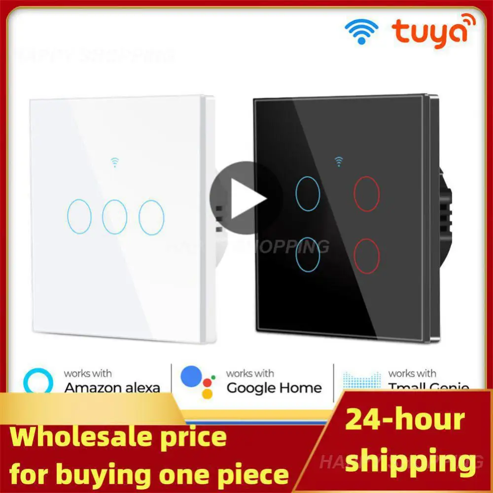 

Tuya Wifi Light Switch, Smart Touch Wall Switch EU/US Support Multi-way Control 100-240V, Works with Alexa Google Home