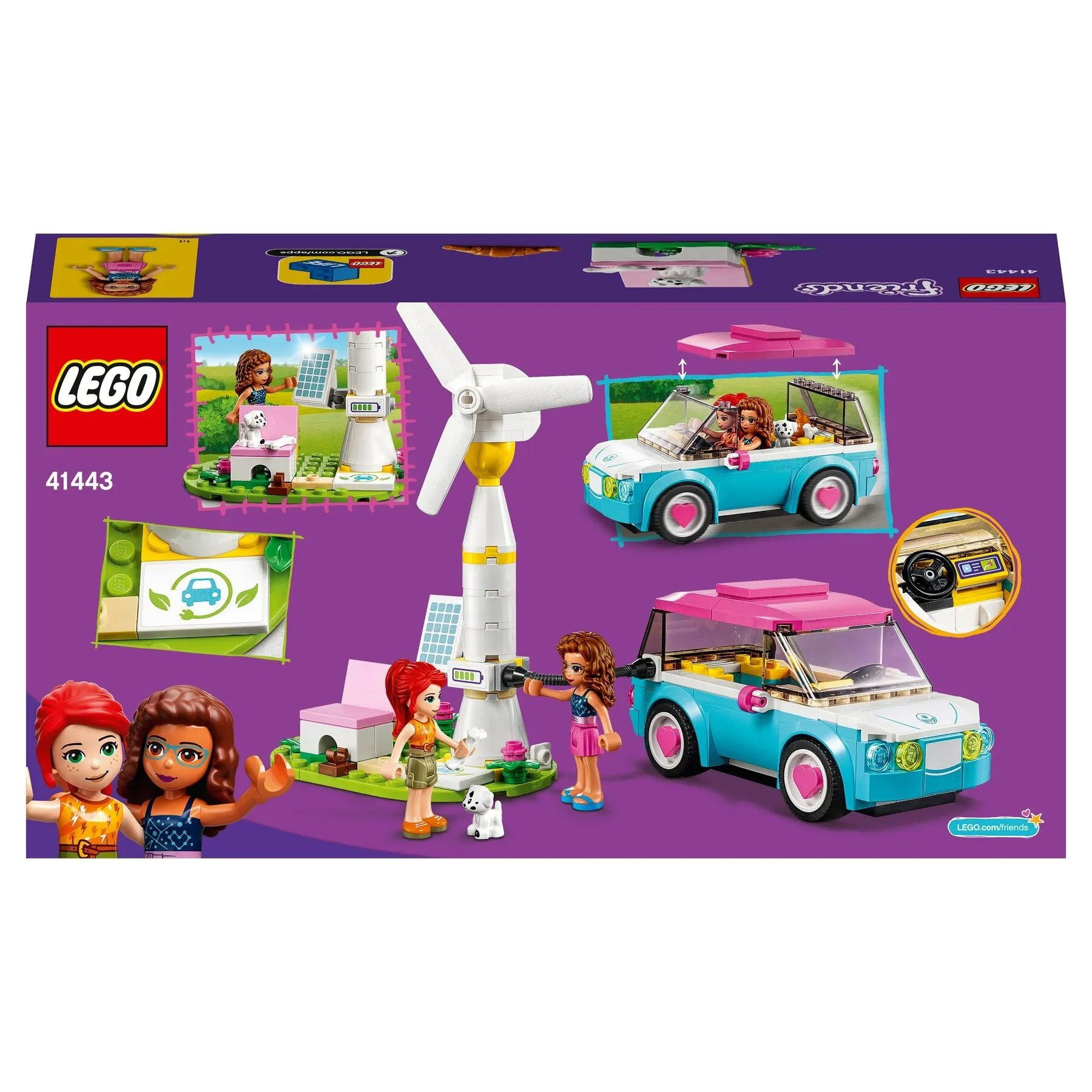 Конструктор LEGO Friends 41443 Электромобиль Оливии