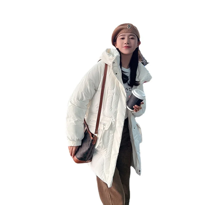 Women's Winter Jacket Puffer Parkas 2022 Fashion Ladies Oversized Coat with Hood Elegant Long Thicken Warm Outerwear Wholesale