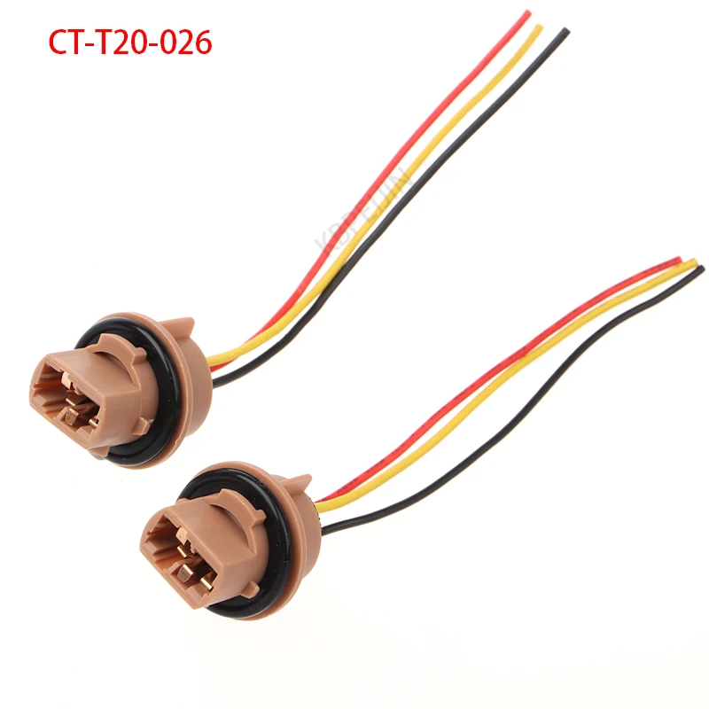 

2 шт. T20 7443 адаптер цоколя лампы для Mazda Subaru Lexus автомобильные стоп-сигналы разъем аксессуары