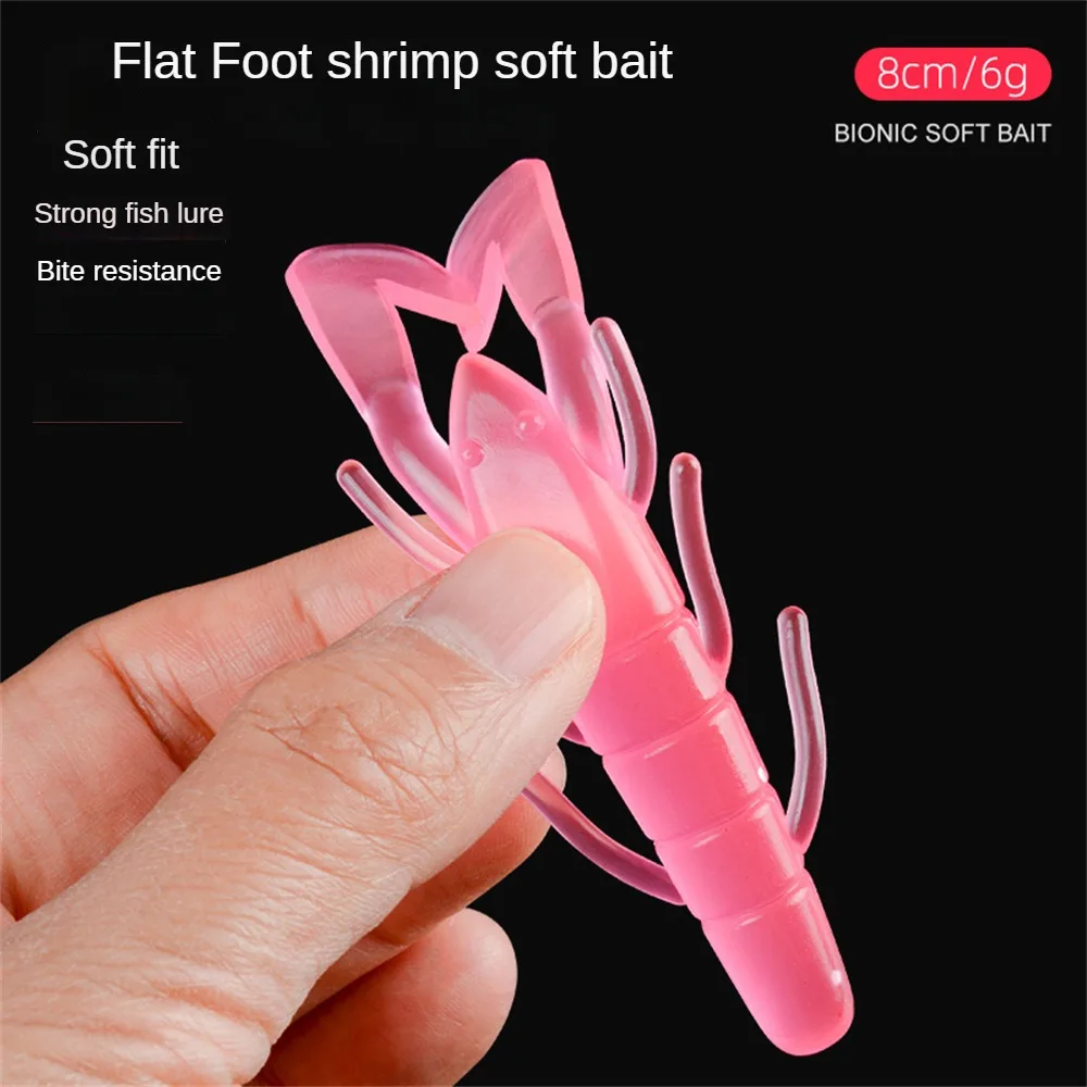 

Fake Bait Soft Insect Inverted Fishing Lead Hook Obstacle Shrimp Bass Mandarin Fish Fishing Gear Soft Bait Silicone Luya Bait