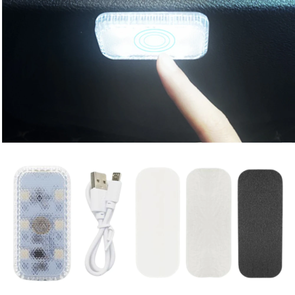 

Magnet LED Interior Car Light Chargeable Night Light Reading Roof Ceiling Light USB Charging Wireless Led Car Interior Lights