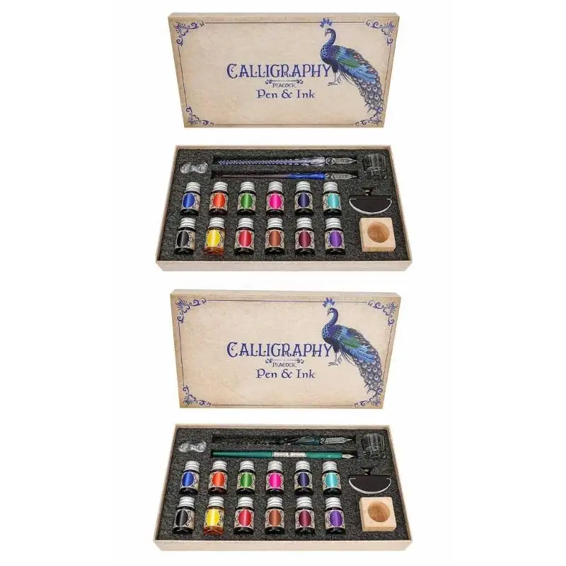 

Glass Pen and Set, Beginners Dip Pens for Art Drawing, Gift Card Dropship