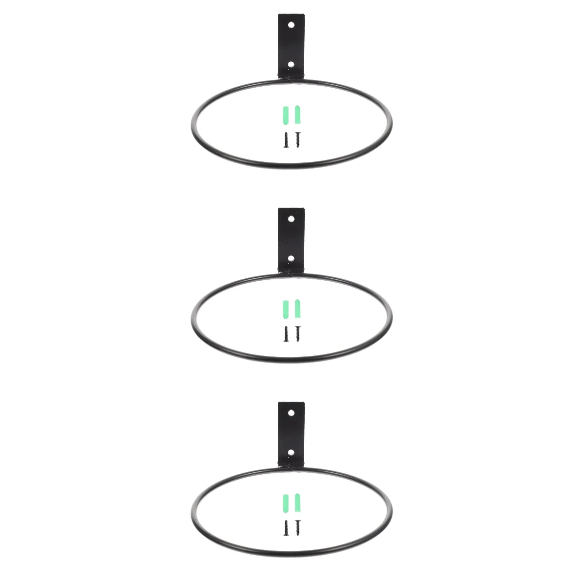

Wall Pot Holder Ring Rack Planter Flower Flowerpot Hanger Hanging Rings Holders Racks Iron Metal Mounted Stand Mount Outdoors