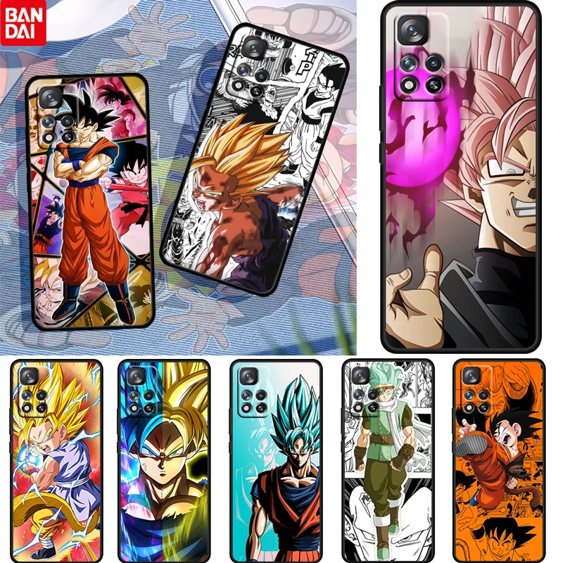 

Son Goku Dragon Ball For Xiaomi Redmi Note 11 10 11T 10S 9 9S 8 7 5G 4G Soft Silicone Black Phone Case Cover Fundas Coque Capa