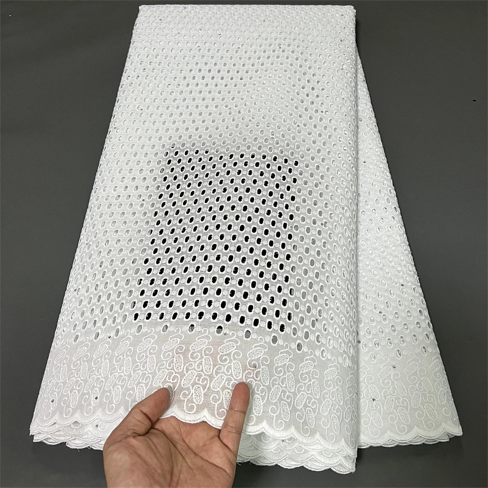 

Нигерийская Ткань 5 ярдов, парча для женщин, зеленое женское платье с вышивкой из искусственного хлопка, модная африканская кружевная ткань