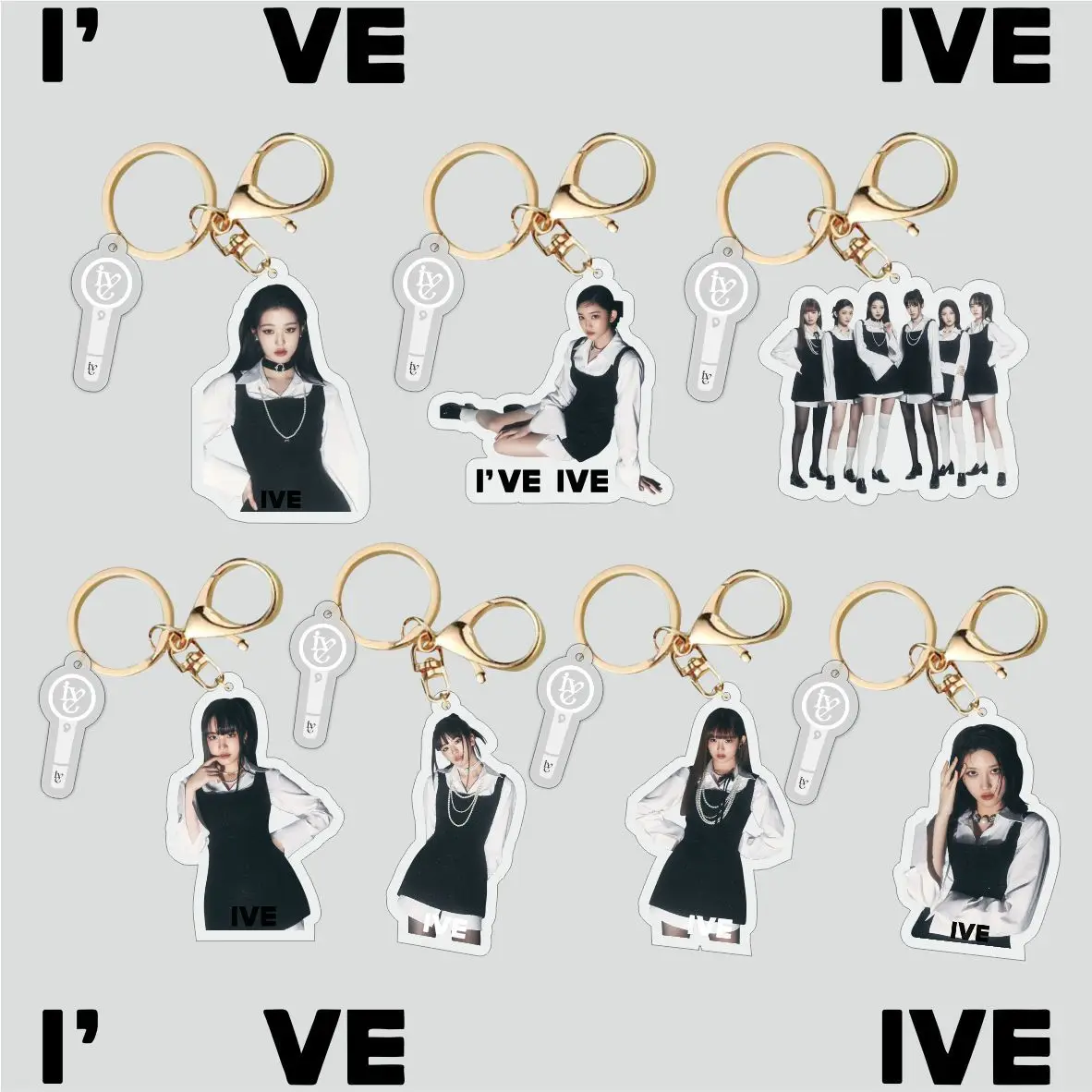 

IVE New Acrylic Keychain Bag Pendant Jewelry KPOP