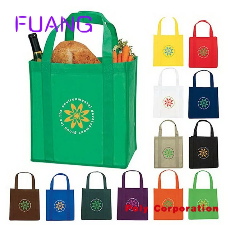 Customized Eco Friendly Durable Supermarket Shopping Packaging Manufacturer Reusable Laminated Pp Non Woven Fabric Tote Bag