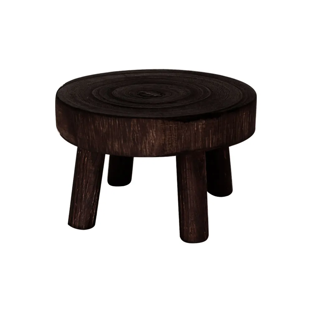 

Flower Pot Home Decor Stool Base Succulent Display Support Plant Stand Free Standing Wooden Holder Indoor Outdoor Shelf Bonsai