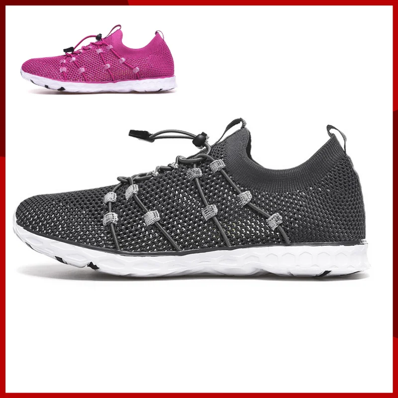 

Quick Lace Upstream Shoes Men Lightweight Water Shoes Anti-Slip Quick Drying Male Sneakers Outdoor Beach Casual Flats Sports