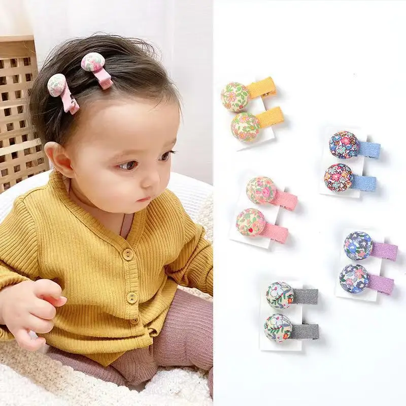

4pc Korean Cute Colorful Print Kawai Hairpin Hair Claw Clips Grips for Girls Women Children Kids Gift Hair Accessories Crab